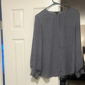 Ann Taylor Black and White Patterned Skirt